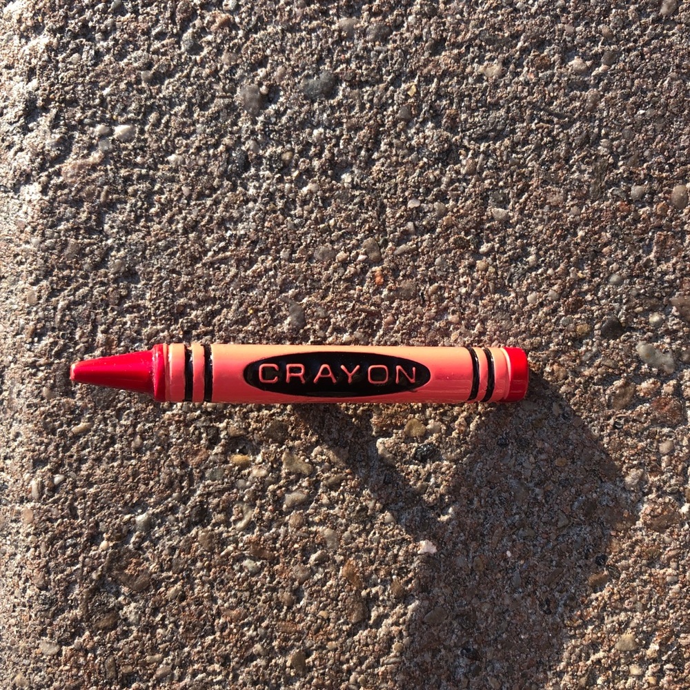 Red Crayon Pin